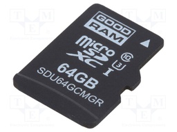 Memory card; industrial; MLC,SD Micro; 64GB; Class 10; 0÷70°C