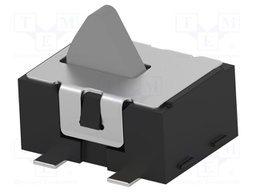 Microswitch TACT; SPST-NO; Pos: 2; 0.001A/5VDC; SMT; none; 0.6N