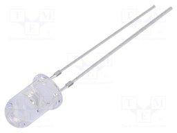 LED; UV; 30°; 20mA; P: 225mW; 400-410nm; THT; 12VDC