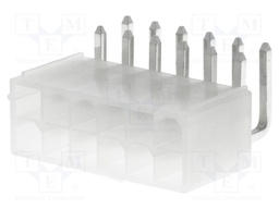 Socket; wire-board; male; N42G; 4.2mm; PIN: 12; THT; 600V; 9A; tinned
