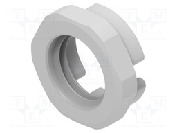 Nut; Thread: M12; Body: light grey; Pitch: 1.5; Entrelec