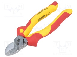 Pliers; insulated,side,cutting; for voltage works; steel; 200mm