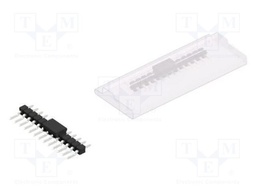 Connector: pin strips; pin header; male; PIN: 13; 2.54mm; SMT; 1x13