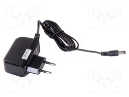 Power supply: switched-mode; 9VDC; 1A; Out: 5,5/2,1; 9W; Plug: EU