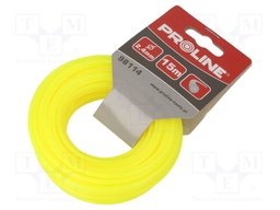 Trimmer line; L: 15m; Mat: nylon; Shape: round; Size: 2.4mm