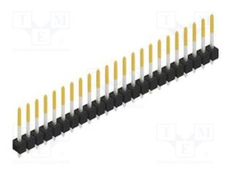Connector: pin strips; pin header; male; PIN: 23; 2.54mm; THT; 1x23