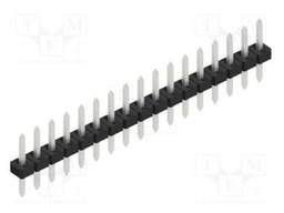 Connector: pin strips; pin header; male; PIN: 17; 2mm; THT; 1x17