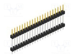 Connector: pin strips; pin header; male; PIN: 21; 2.54mm; THT; 1x21