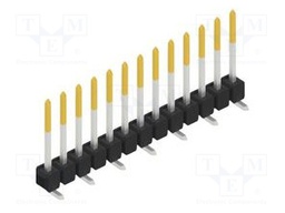 Connector: pin strips; pin header; male; PIN: 13; 2.54mm; SMT; 1x13