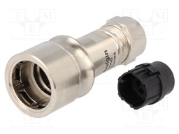 Connector: circular; plug; male; PIN: 8; w/o contacts; for cable