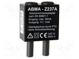 Adapter; banana 4mm socket x2,banana 4mm plug x2; 0÷50V; 0÷50mA