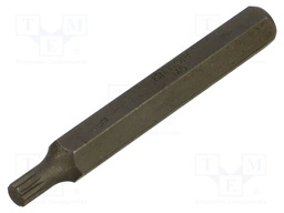 Screwdriver bit; spline (12-angles); XZN M6; Overall len: 80mm