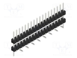 Connector: pin strips; pin header; male; PIN: 18; 2.54mm; SMT; 1x18