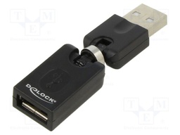 Adapter; USB 2.0; USB A socket,USB A plug movable 360°