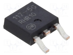 Fixed LDO Voltage Regulator, 20V in, 1.07V Dropout, 5V/1A out, TO-252-3