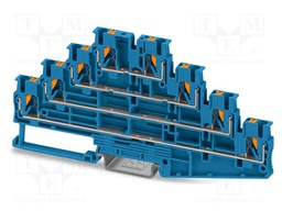 Splice terminal: rail; PT; 18A; 500V; push-in; PA; 0.14÷4mm2; ways: 4