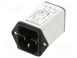 Connector: AC supply; socket; male; 10A; 250VAC; IEC 60320; C14 (E)