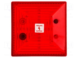 Signaller: lighting; flashing light; red; Series: SD40; 24VDC; IP65
