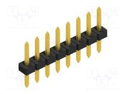 Connector: pin strips; pin header; male; PIN: 8; 2mm; THT; 1x8; 100V