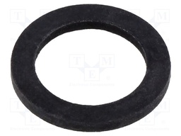 Gasket; CR rubber; Thk: 1.5mm; Øint: 11.8mm; PG7; black