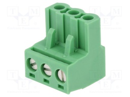 Pluggable terminal block; 5.08mm; ways: 3; straight; plug; female