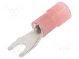 Tip: fork; M3; Ø: 3.2mm; 0.25÷1.5mm2; crimped; for cable; insulated
