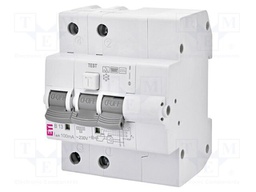 RCBO breaker; Inom: 13A; Ires: 100mA; Poles: 2; 230VAC; IP20; 1÷25mm2