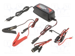 Charger: microprocessor-based; AGM,GEL,acid-lead,Li-FePO4,gel