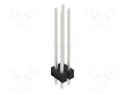 Connector: pin strips; pin header; male; PIN: 4; 2.54mm; THT; 2x2