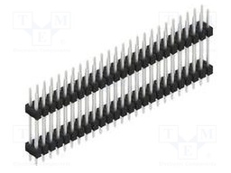 Connector: pin strips; pin header; male; PIN: 50; 2.54mm; THT; 2x25