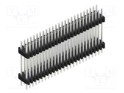 Connector: pin strips; pin header; male; PIN: 50; 1.27mm; THT; 2x25