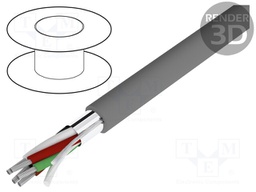 Wire; Alpha Essential C&C; 5x22AWG; shielded,Al-PET foil; PVC