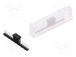 Connector: pin strips; pin header; male; PIN: 15; 2.54mm; SMT; 1x15