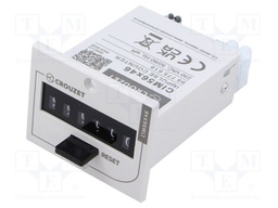 Counter: electromechanical; mechanical indicator; pulses; 999999