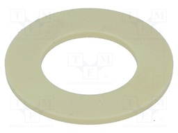 Bearing: thrust washer; without mounting hole; Øout: 18mm; yellow