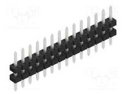 Connector: pin strips; pin header; male; PIN: 14; 2mm; THT; 1x14
