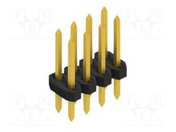 Connector: pin strips; pin header; male; PIN: 8; 2mm; THT; 2x4; 100V