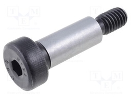 Shoulder screw; Mat: steel; Thread len: 11mm; Thread: M6; Cut: imbus