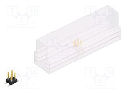 Connector: pin strips; pin header; male; PIN: 4; 2.54mm; SMT; 2x2