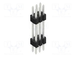 Connector: pin strips; pin header; male; PIN: 6; 1.27mm; THT; 2x3
