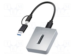 Docking station; USB 3.2 Gen 2; grey; Support: M.2 NVMe SSD