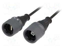Transition: adapter cable; internal bayonet,push-pull; UL94V-0