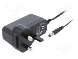 Power supply: switched-mode; voltage source; 15VDC; 1.6A; 24W