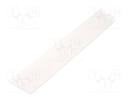 Cover for LED profiles; white; 1m; slide; FLAT8; 10pcs.