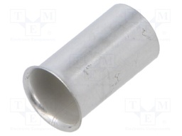 Tip: bootlace ferrule; non-insulated; copper; 16mm2; 12mm; tinned