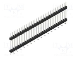 Connector: pin strips; pin header; male; PIN: 33; 2.54mm; SMT; 1x33