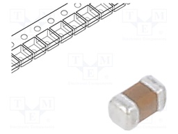 Capacitor: ceramic; 100nF; 50VDC; X7R; ±10%; SMD; 0402