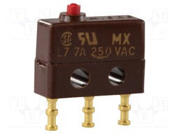 Microswitch SNAP ACTION; without lever; SPDT; 7A/250VAC; Pos: 2