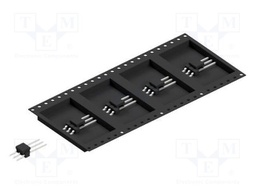 Connector: pin strips; pin header; male; PIN: 3; 2.54mm; SMT; 1x3