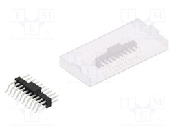 Connector: pin strips; pin header; male; PIN: 20; 2.54mm; SMT; 2x10